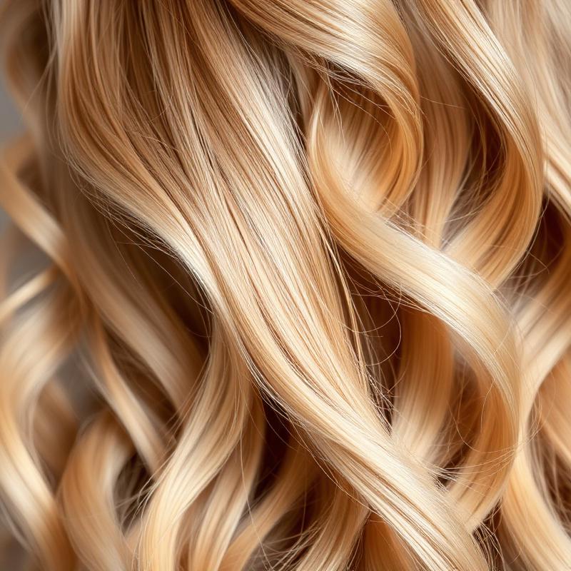 Capelli biondi ondulati